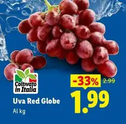 Lidl Uva Red Globe offerta