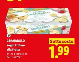 Lidl GRANAROLO Yogurt Intero alla Frutta offerta