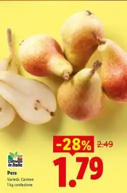 Lidl Pere offerta