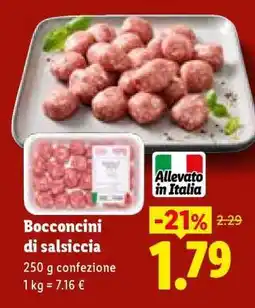 Lidl Bocconcini di salsiccia offerta