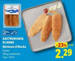 Lidl Merluzzo d'Alaska offerta