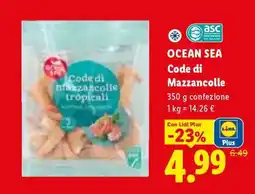 Lidl Ocean Sea Code di mazzancolle offerta