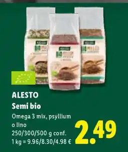 Lidl Alesto Semi bio offerta