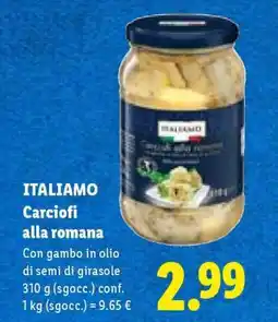 Lidl ITALIAMO Carciofi alla romana offerta