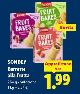 Lidl SONDEY Barrette alla frutta offerta