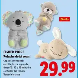 Lidl FISHER-PRICE Peluche dolci sogni offerta