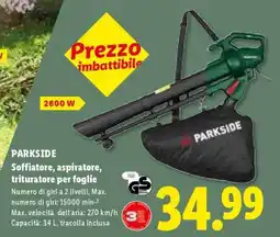 Lidl PARKSIDE offerta