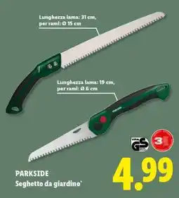 Lidl PARKSIDE Seghetto da giardino offerta