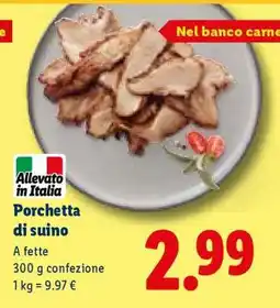 Lidl Porchetta di suino offerta