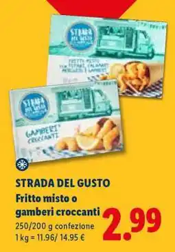 Lidl STRADA DEL GUSTO Fritto misto o gamberi croccanti offerta