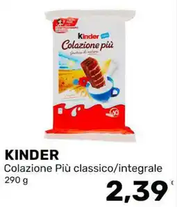 Iper Tosano Kinder Colazione Più classico/integrale offerta