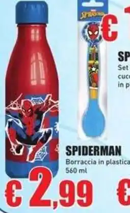 Casalandia Spiderman Borraccia in plastica offerta