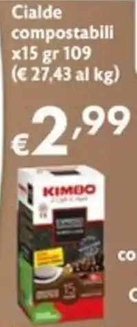 Maxi Supermercati Kimbo Cialde compostabili offerta