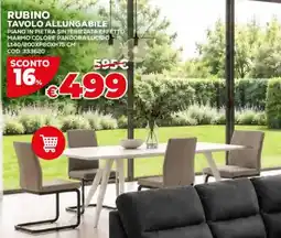 Conforama Rubino tavolo allungabile offerta