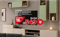 Conforama Garda parete soggiorno offerta