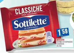 Marketpiù Sottilette fettine di formaggio classiche offerta
