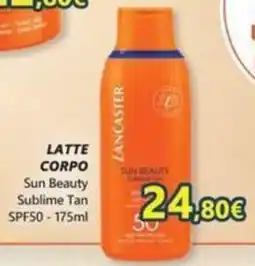 Profumerie Mallardo Lancaster Sun Beauty Sublime Tan SPF50 offerta