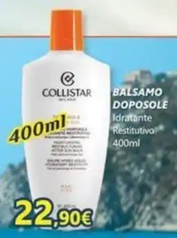 Profumerie Mallardo Collistar balsamo doposole idratante restitutivo offerta
