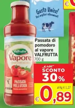 Eurospar Valfrutta Passata di pomodoro al vapore offerta