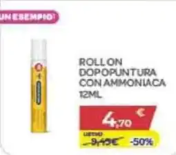 Bimbo Store Roll on dopopuntura con ammoniaca offerta