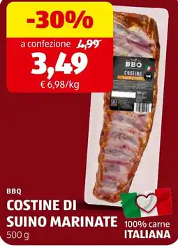 ALDI BBQ Costine di suino marinate offerta
