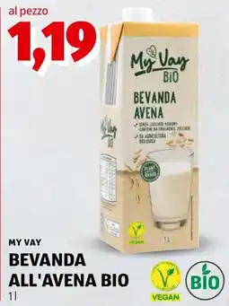 ALDI My Vay bevanda all'avena bio offerta