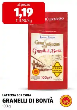 ALDI Latteria Sorensina Granelli di Bontà offerta