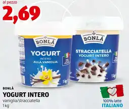 ALDI Bonlà Yogurt Intero offerta