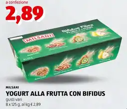 ALDI Milsani Yogurt alla frutta con bifidus offerta