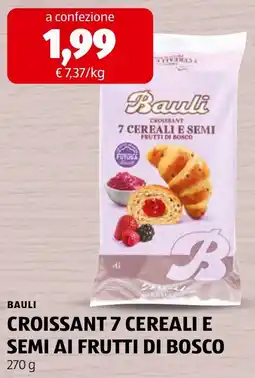ALDI Bauli croissant 7 cereali e semi ai frutti di bosco offerta