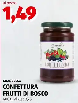ALDI Grandessa confettura frutti di bosco offerta