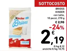 Spazio Conad Kinder Brioss offerta