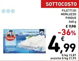 Spazio Conad Filetti di merluzzo Findus offerta