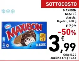 Spazio Conad Maxibon classic Nestlé offerta