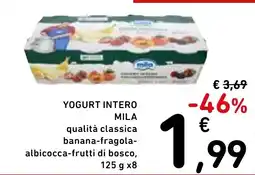 Spazio Conad Yogurt intero mila qualità classica offerta