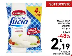 Spazio Conad Mozzarella Santa Lucia Galbani offerta