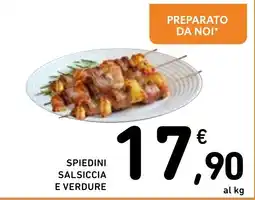 Spazio Conad Spiedini Salsiccia e Verdure offerta
