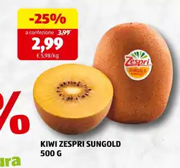 ALDI Kiwi Zespri Sungold offerta