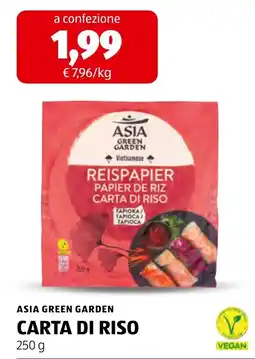 ALDI Asia Green Garden Carta di Riso offerta