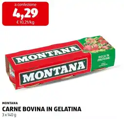ALDI Montana carne bovina in gelatina offerta