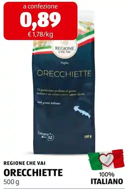 ALDI Regione Che Vai Orecchiette offerta