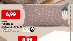 ALDI Federe in mussola, 2 pezzi offerta
