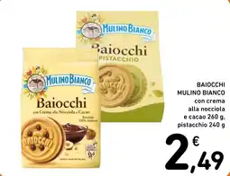 Spazio Conad Baiocchi Mulino Bianco con crema alla nocciola e cacao offerta