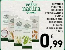 Spazio Conad Beveranda vegetale biologica Verso Natura Conad offerta
