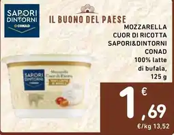Spazio Conad Mozzarella cuor di ricotta Saporidintorni offerta
