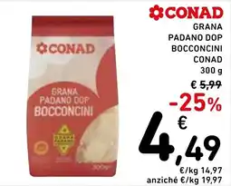 Spazio Conad Grana Padano DOP Bocconcini Conad offerta