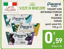 Spazio Conad Yogurt con bifidobacterium BB-12 Piacersi CONAD offerta