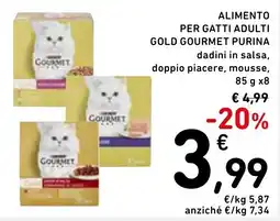 Spazio Conad Alimento per gatti adulti Gold Gourmet Purina offerta