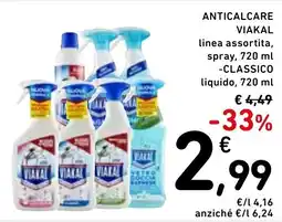 Spazio Conad Anticalcare Viakal linea assortita offerta