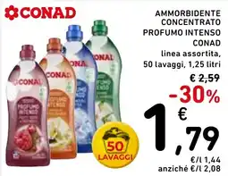 Spazio Conad Ammorbidente concentrato profumo intenso CONAD offerta